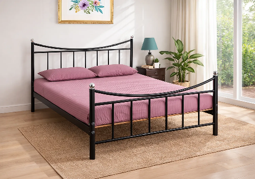 Wrought Iron Double Bed and Mattress 6" Combo